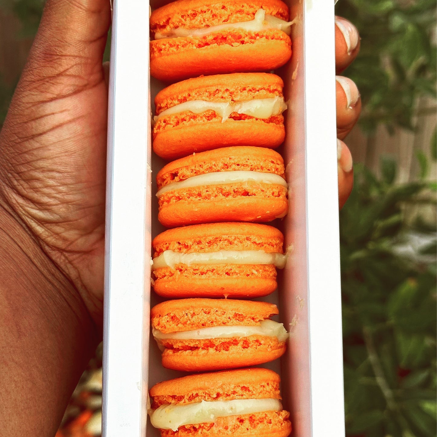 Mango Macarons