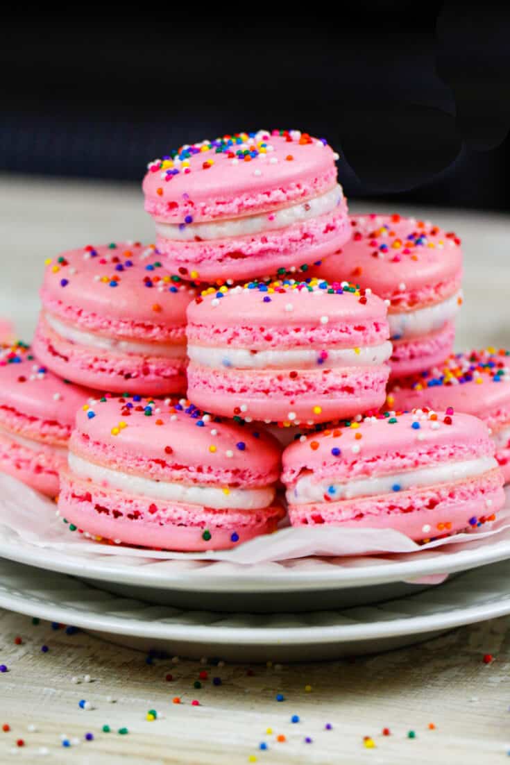 Birthday Cake Macarons